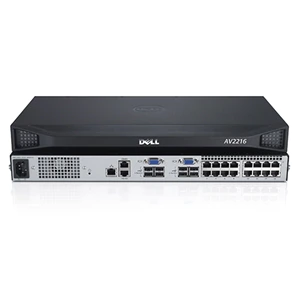 Dell DAV2216-G01 16-port analog, upgradeable to digital KVM switch with two local users, single power supply