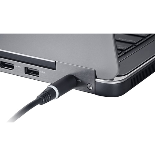 Dell 90W Auto Air Adapter with 7.4mm to 4.5mm DC Power Dongle
